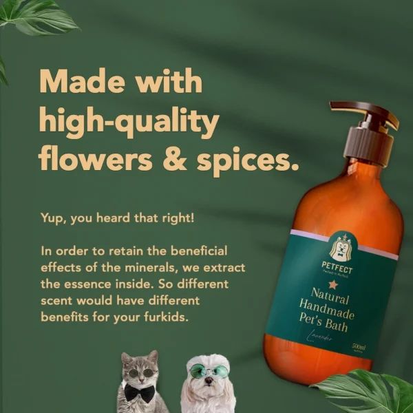 Handmade Natural Pet Shampoo Dog Shampoo Cat Shampoo Bath Shower