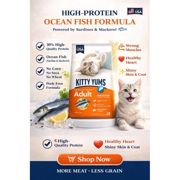 KITTY YUMS CAT FOOD ADULT 1.2KG
