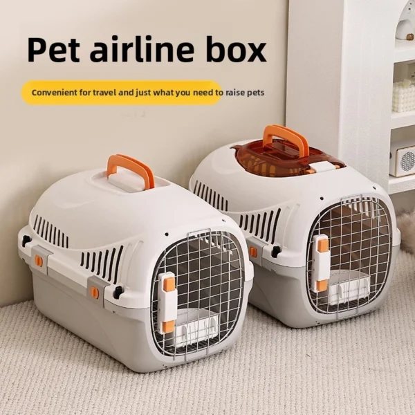 sg-11134201-825zt-ml9n4t2vbuvj61.webp Pet travel cage Cat Carrier Luxury Sunroof Bowl Pet Carrier Portable Box pet cage for outdoor