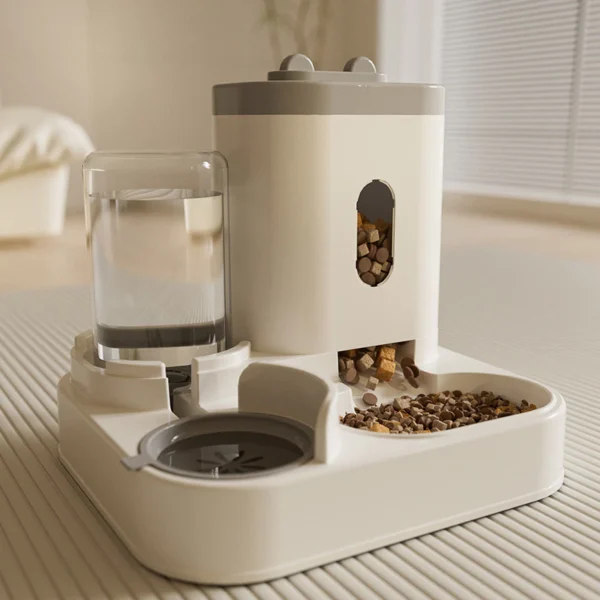 sg-11134201-82603-ml56i3hnqmmab7.webp 1.4L Cat Automatic Feeder and Water Dispenser 2 in 1 with Removable Stainless Steel Bowl