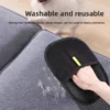 Reusable Electrostatic Hair Removal Pet Hair Removal Gloves Black Mesh Washable Ergonomic Cleaning Gloves
