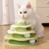 sg-11134201-8261h-mlc9gagz9zpe97.webp Cat Tower Ball Rotating Ball Toy Multi Layer Cat Ball Toy Cat Teaser Random Color