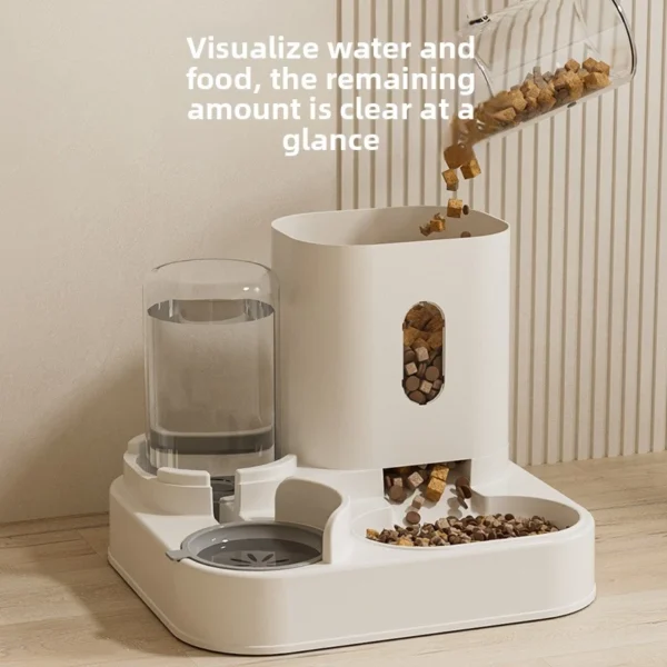 sg-11134201-8261n-ml56i4wsbfnn89.webp 1.4L Cat Automatic Feeder and Water Dispenser 2 in 1 with Removable Stainless Steel Bowl