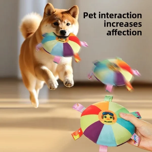 sg-11134201-8261r-mlimflqi2sr3a5.webp Training dog specific sound frisbee toy pet plush toy interactive dog cat frisbee grinding teeth bite resistant
