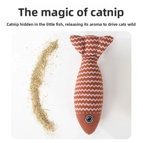 Fish shaped cat toy   Catnip fish shaped cat toy   Soft bite toy