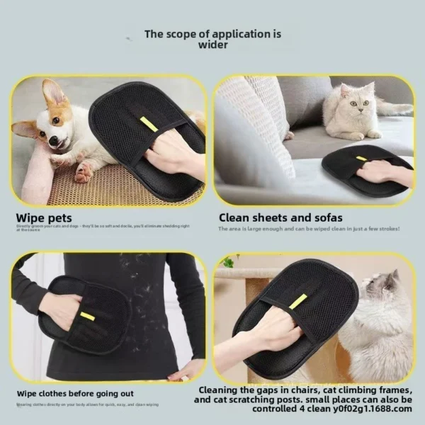 sg-11134201-8262o-ml9p95dvx7nl75.webp Reusable Pet Hair Removal Glove Black Mesh Washable Ergonomic Cleaning Mitt