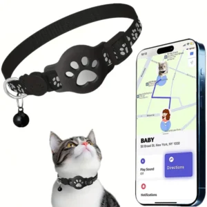sg-11134201-8262x-mldbg9850a2q76.webp Compatible with iOS Android System Pet Dog Cat Locator Collar Waterproof Apple Find My Tracker Reflective Collar